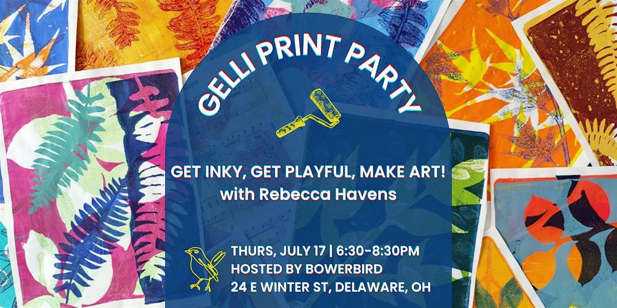 Gelli Print Party with Rebecca Havens, 17 July | Event in Delaware | AllEvents