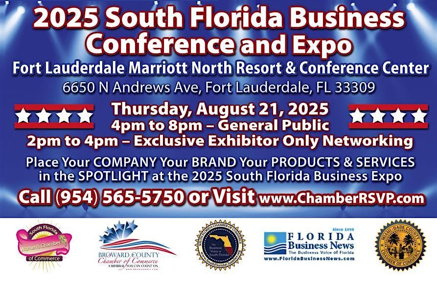 South Florida Business Conference & Expo 2025 - The Largest Business Expo, 21 August | Event in Fort Lauderdale