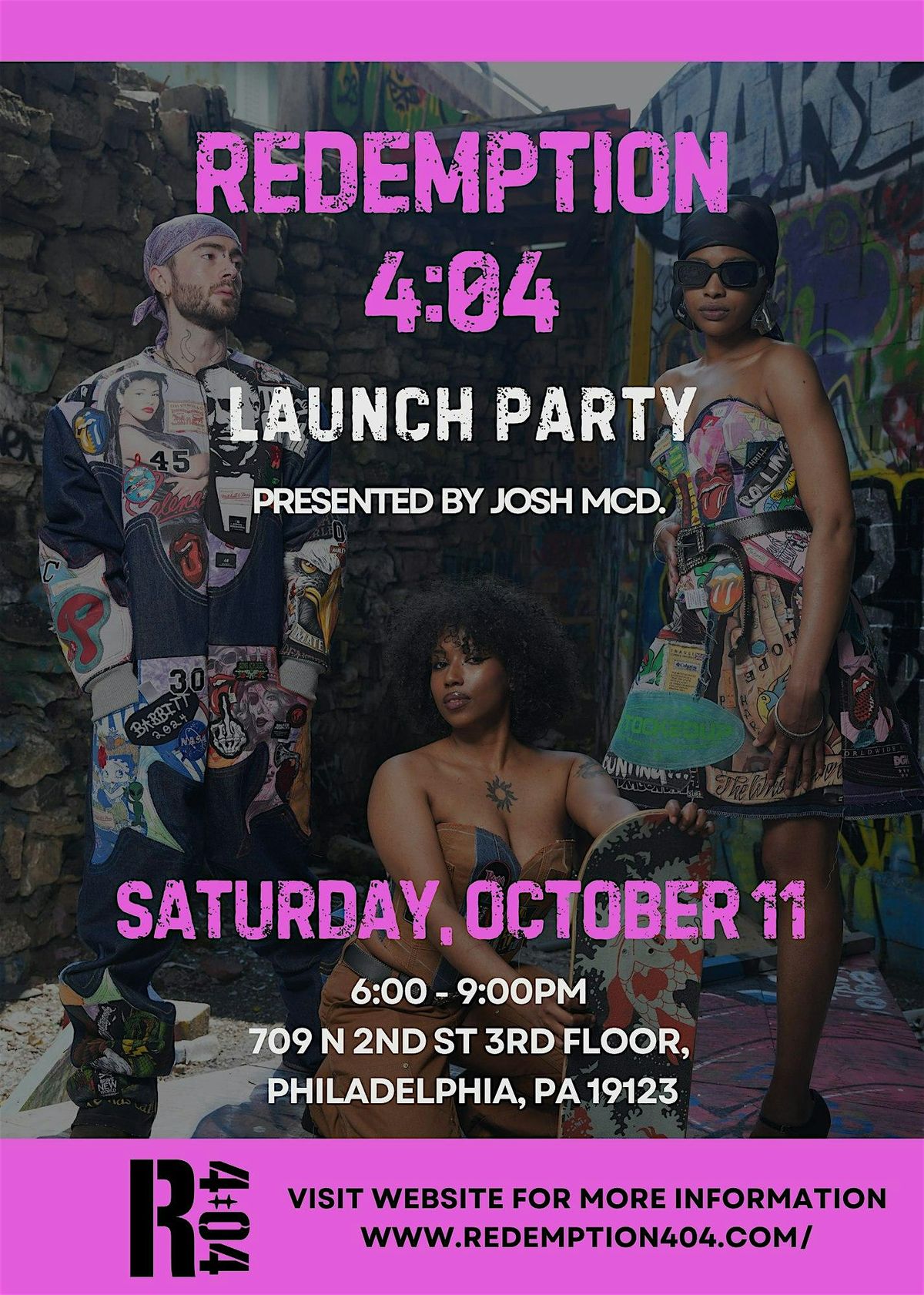 Redemption 4:04 - Brand  Launch Party, 11 October | Event in Philadelphia | AllEvents