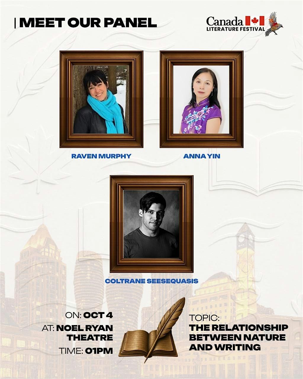 Relationship between nature and writing - Panel Discussion | Event in Mississauga | AllEvents