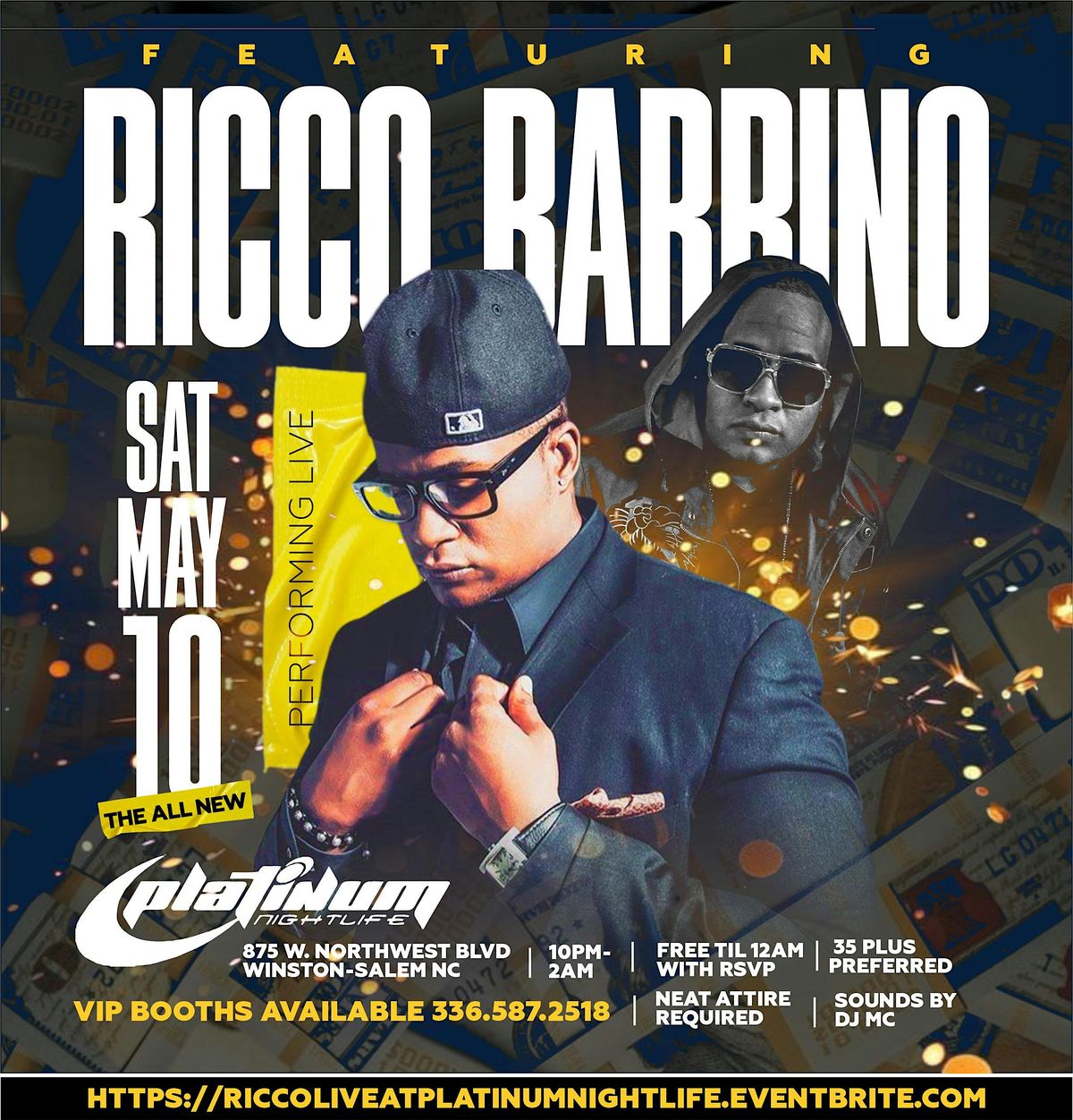 RICCO BARRINO LIVE at Platinum Nightlife | Event in Winston-Salem | AllEvents