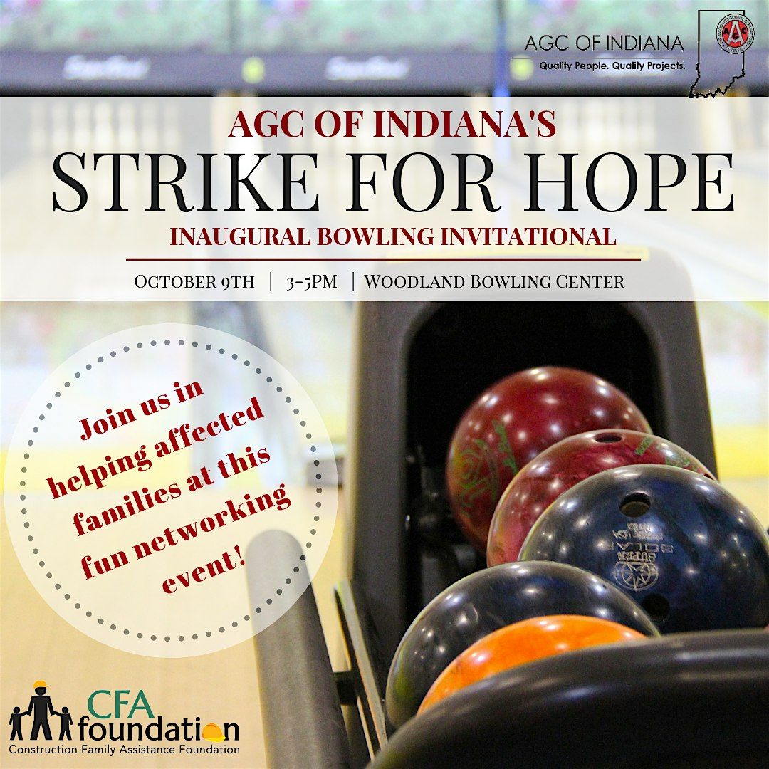 AGC of Indiana's Strike for Hope Bowling Tournament, 13 August | Event in Indianapolis | AllEvents