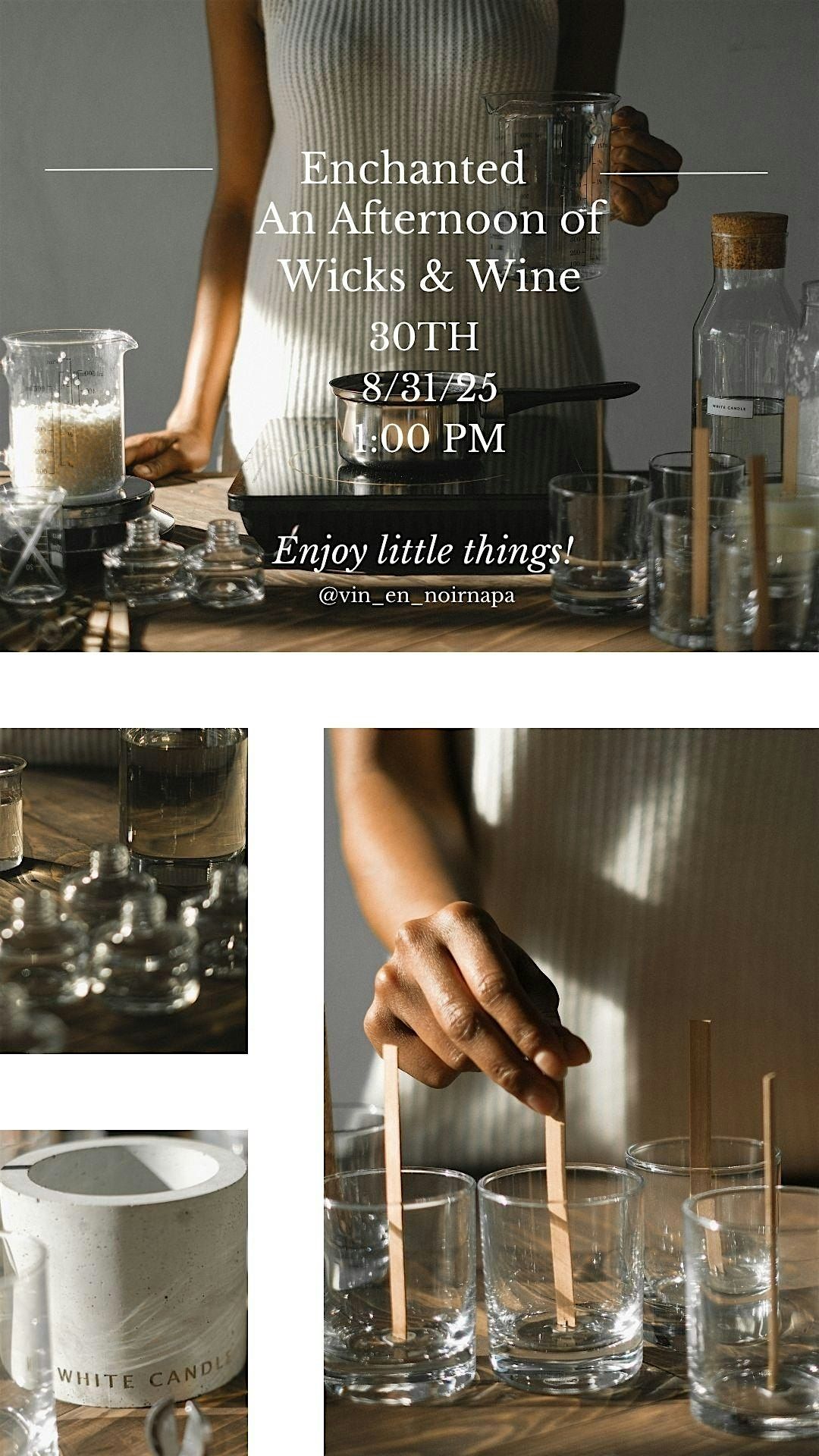 Enchanted - A Wick and Wine Experience, 31 August | Event in Napa | AllEvents