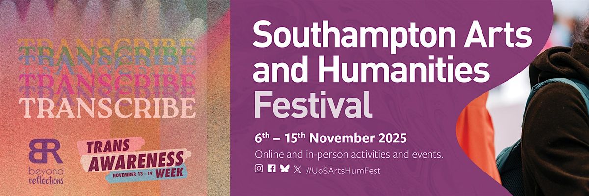 Transcribe: Trans Awareness Week with Beyond Reflections, 13 November | Event in Southampton | AllEvents