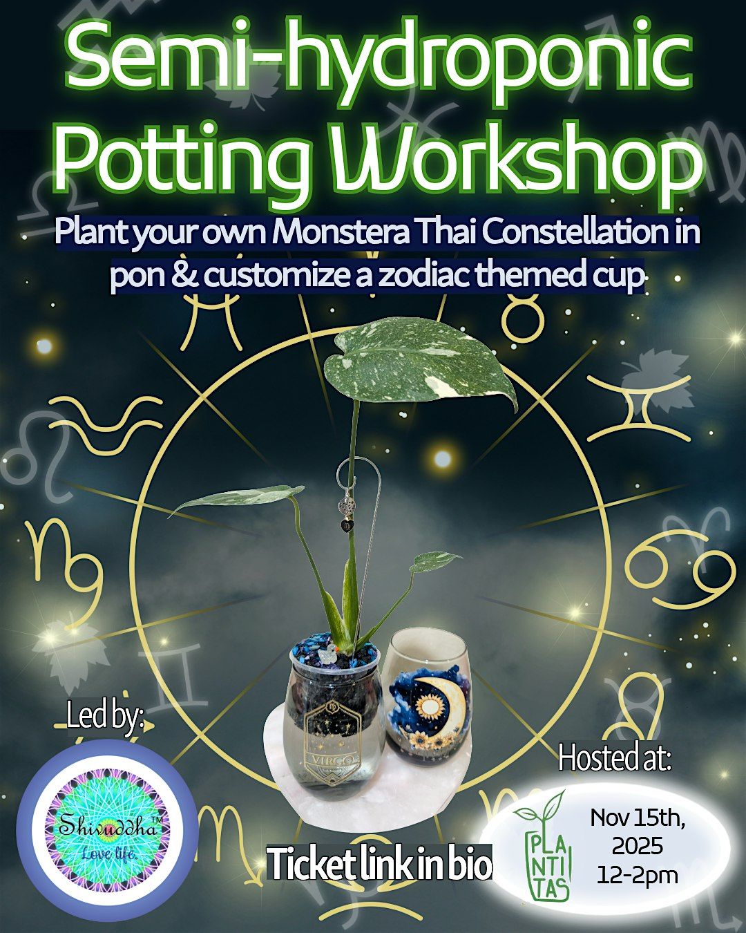 Semi-hydroponic Potting Workshop (Zodiac Theme), 15 November | Event in Long Beach | AllEvents