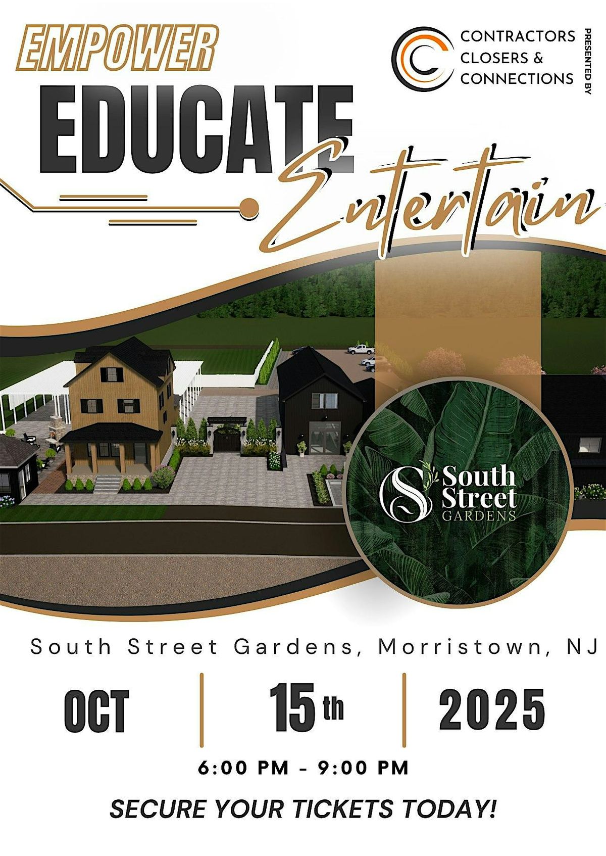 CCC Garden State Presents: Empower, Educate, Entertain, 15 October | Event in Morristown | AllEvents