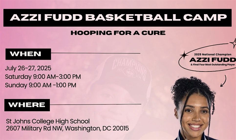 Azzi Fudd Hosts 9th Annual “Hooping for a Cure” Youth Basketball Camp, 26 July | Event in Washington | AllEvents