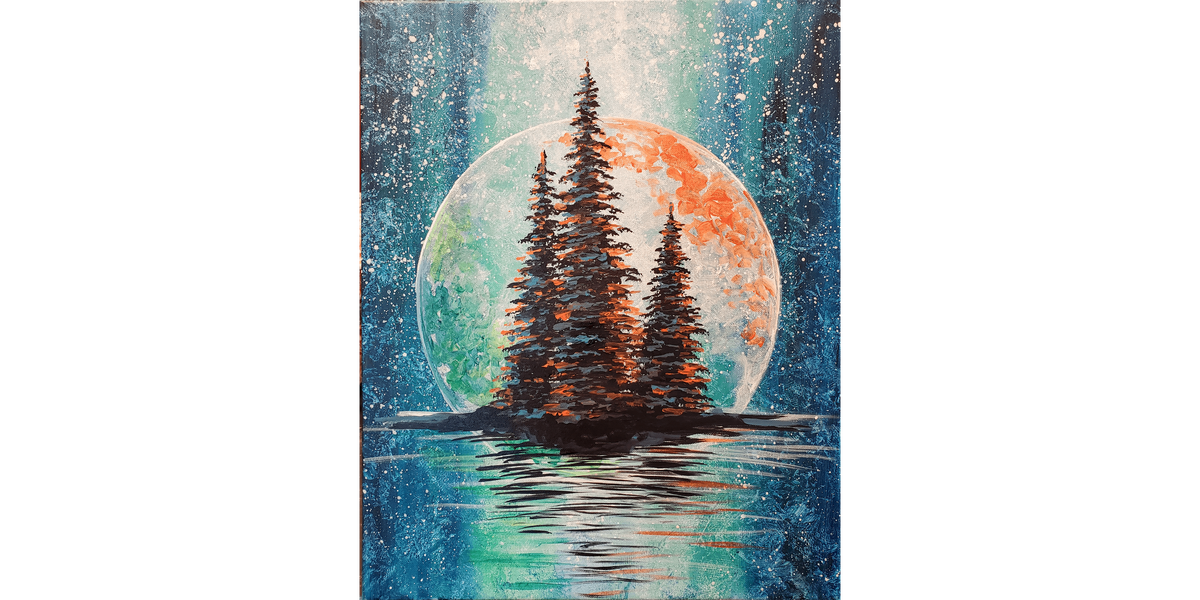 Evergreen Moon - Paint and Sip in Fishkill | Classpop!™, 8 November | Event in Fishkill | AllEvents