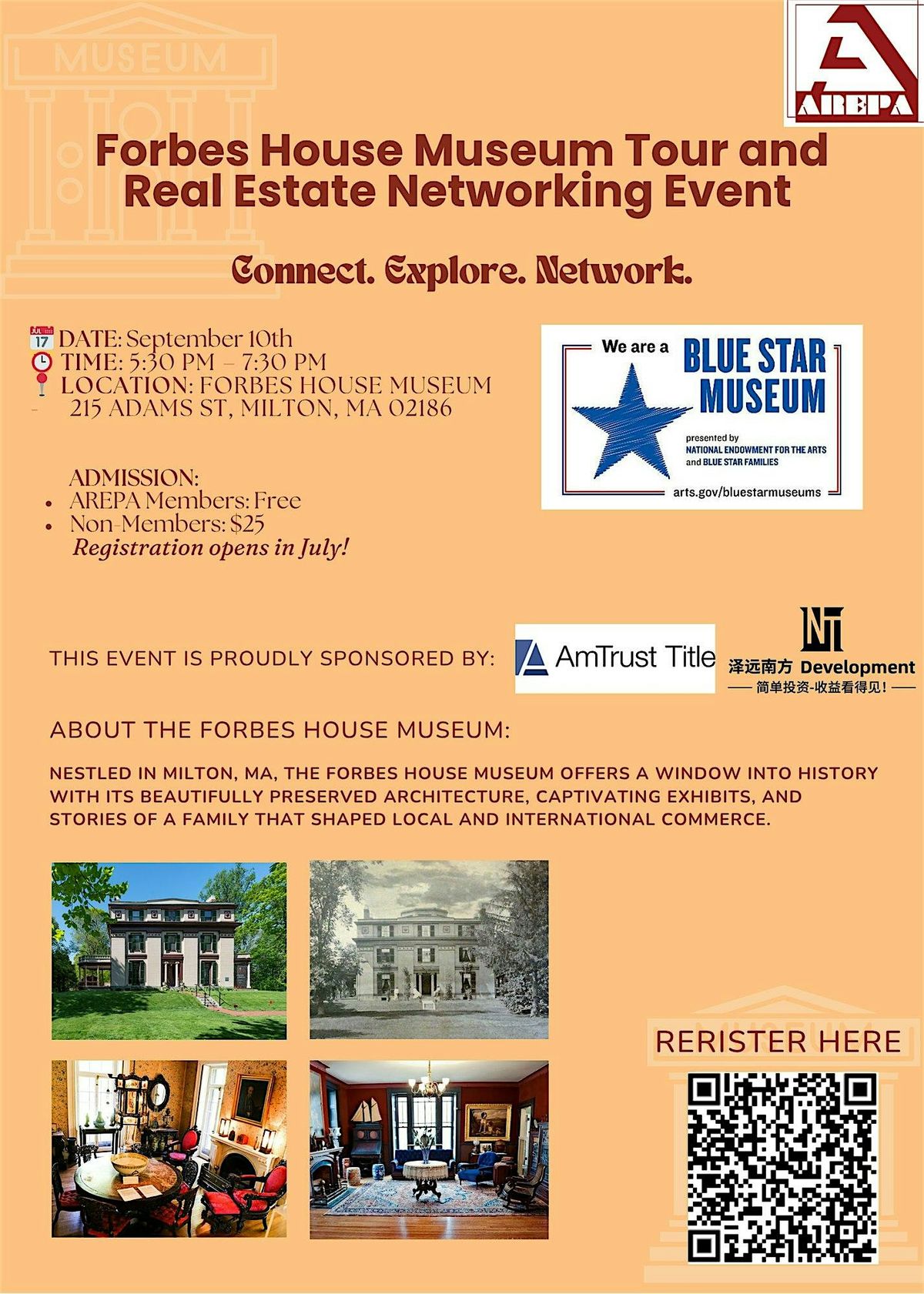 Forbes House Museum Tour and Real Estate Networking Event, 10 September | Event in Milton | AllEvents