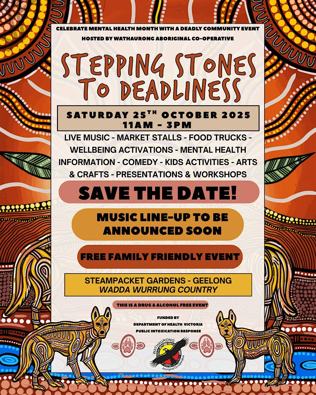Stepping Stones to Deadliness, 25 October | Event in Geelong | AllEvents