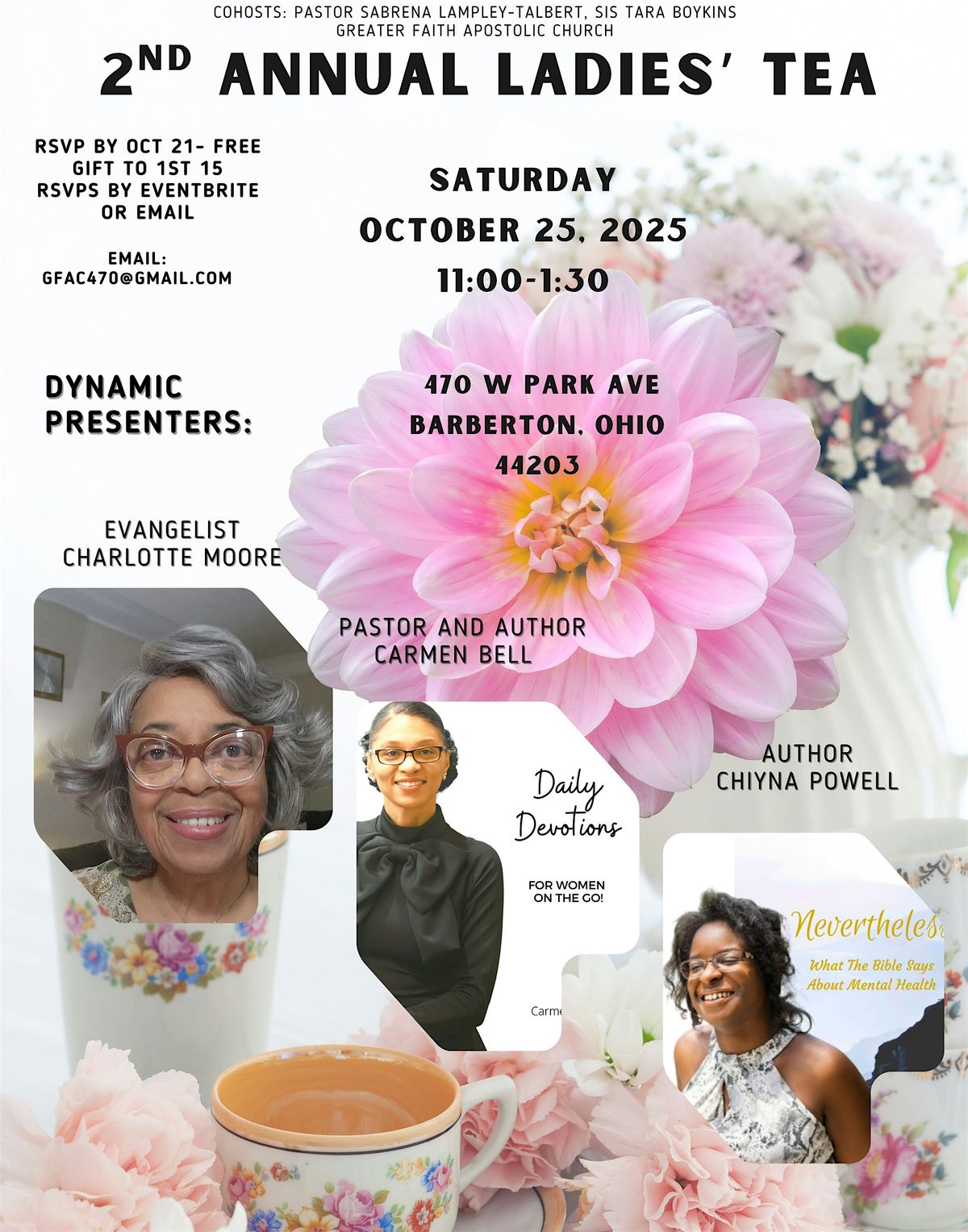 2nd Annual Ladies' Tea, 25 October | Event in Barberton | AllEvents