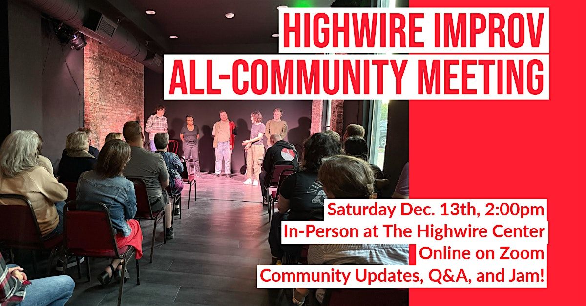 All-Community Meeting and Jam: December 2025, 13 December | Event in Baltimore | AllEvents