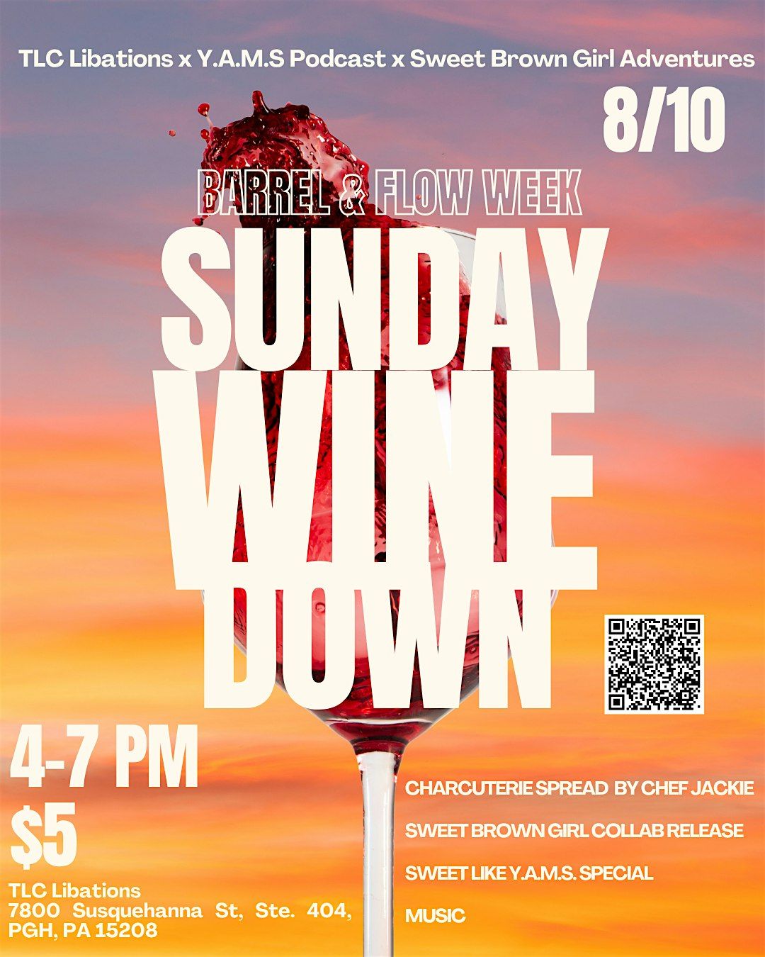 Barrel & Flow Week: Sunday Wine Down, 10 August | Event in Pittsburgh | AllEvents