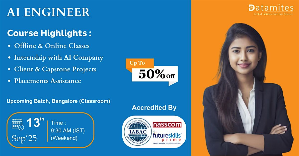 Artificial Intelligence Certification in Bangalore, 20 October | Event in Bengaluru | AllEvents