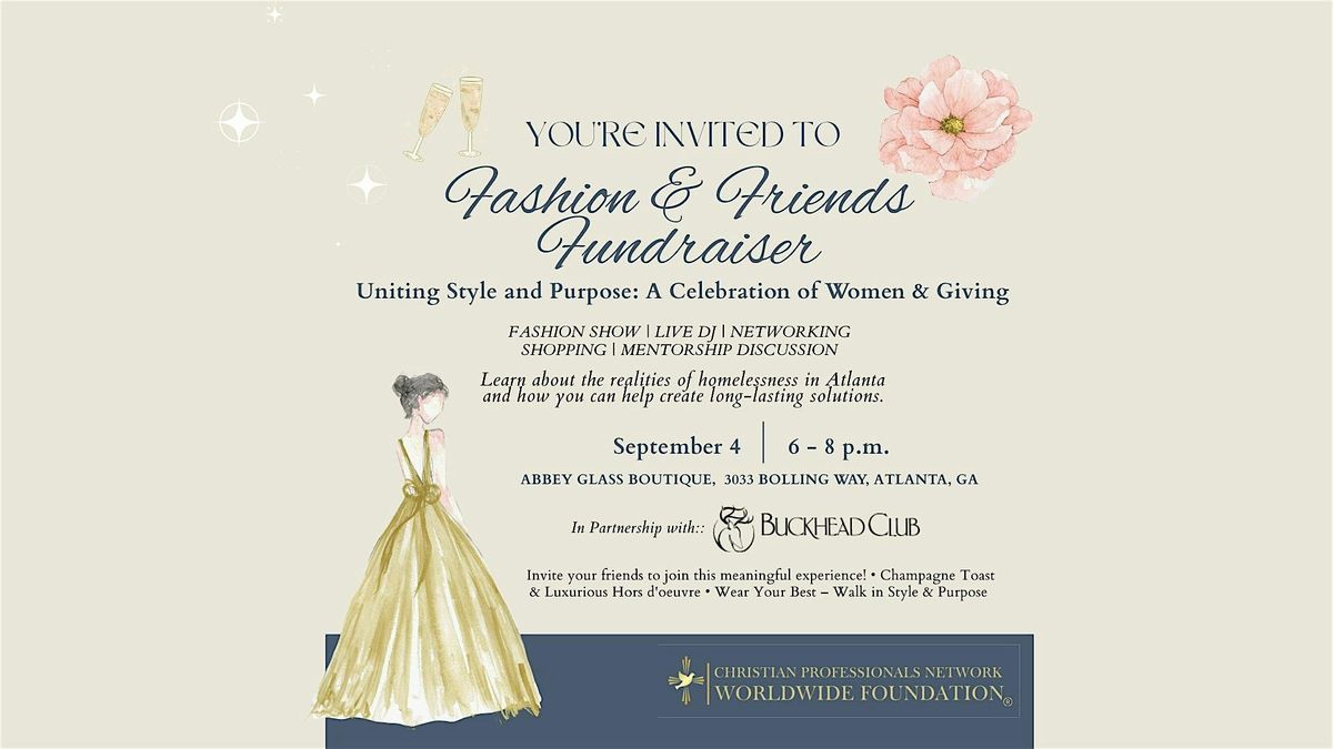 Fashion and Friends Fundraiser, 4 September | Event in Atlanta | AllEvents