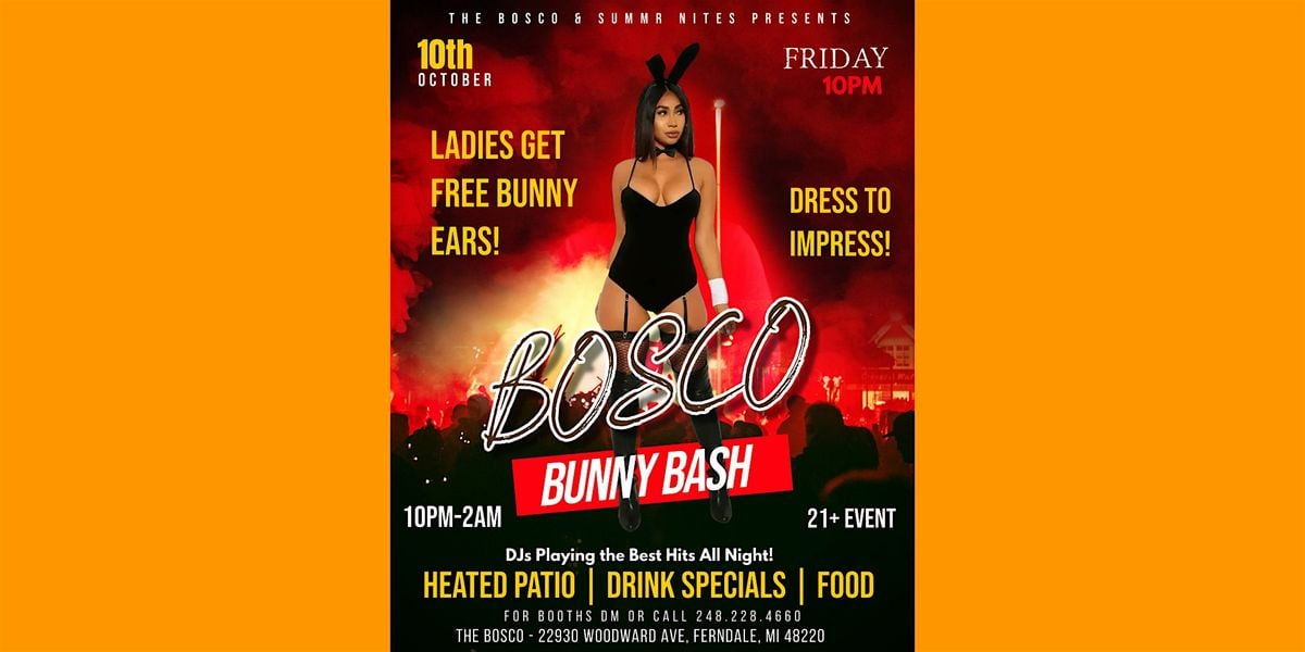 BOSCO BUNNY BASH 2025, 10 October | Event in Ferndale | AllEvents