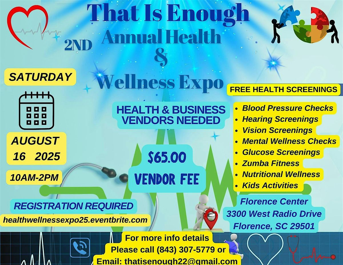 That Is Enough Health and Wellness Expo 2025, 16 August | Event in Florence | AllEvents