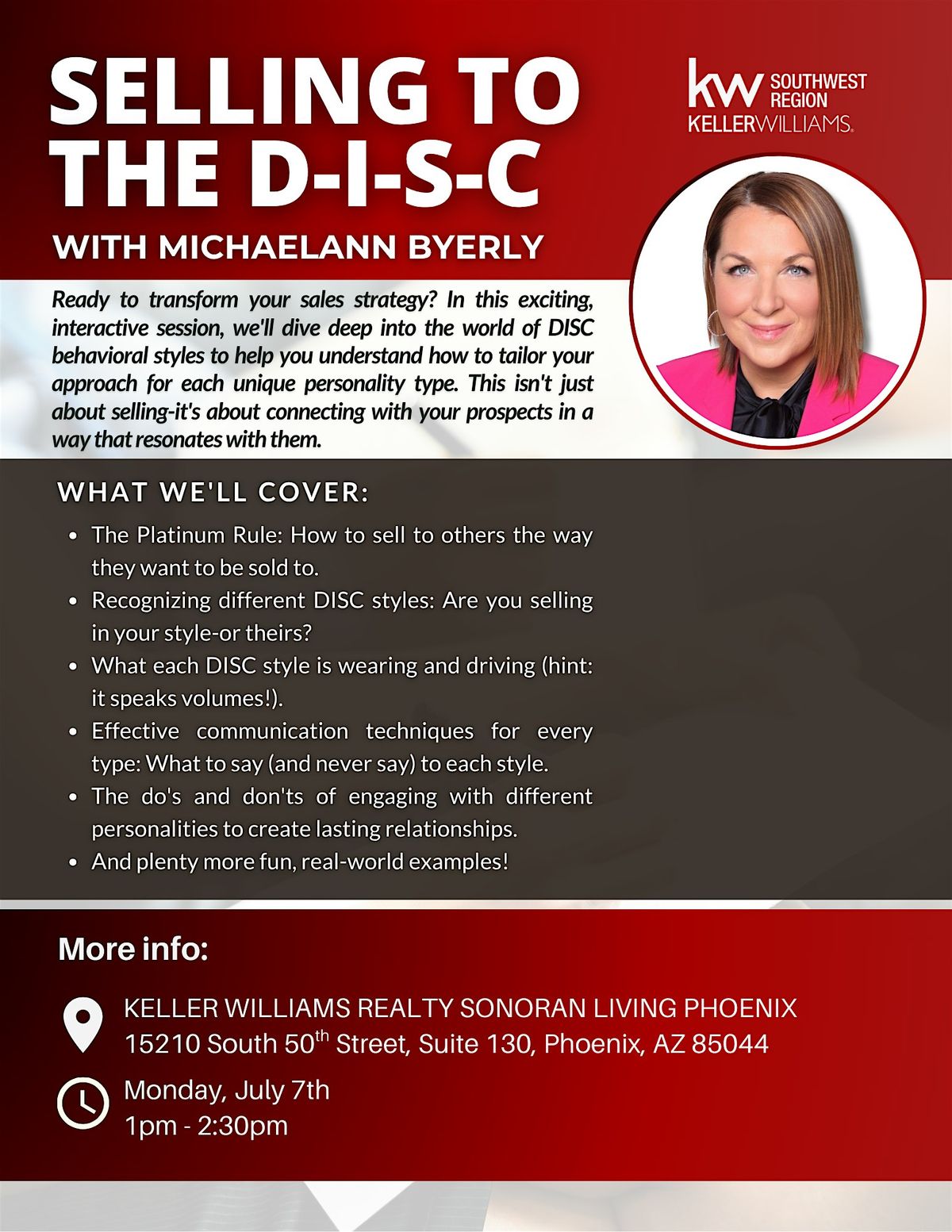 Selling to the D-I-S-C, 7 July | Event in Phoenix | AllEvents
