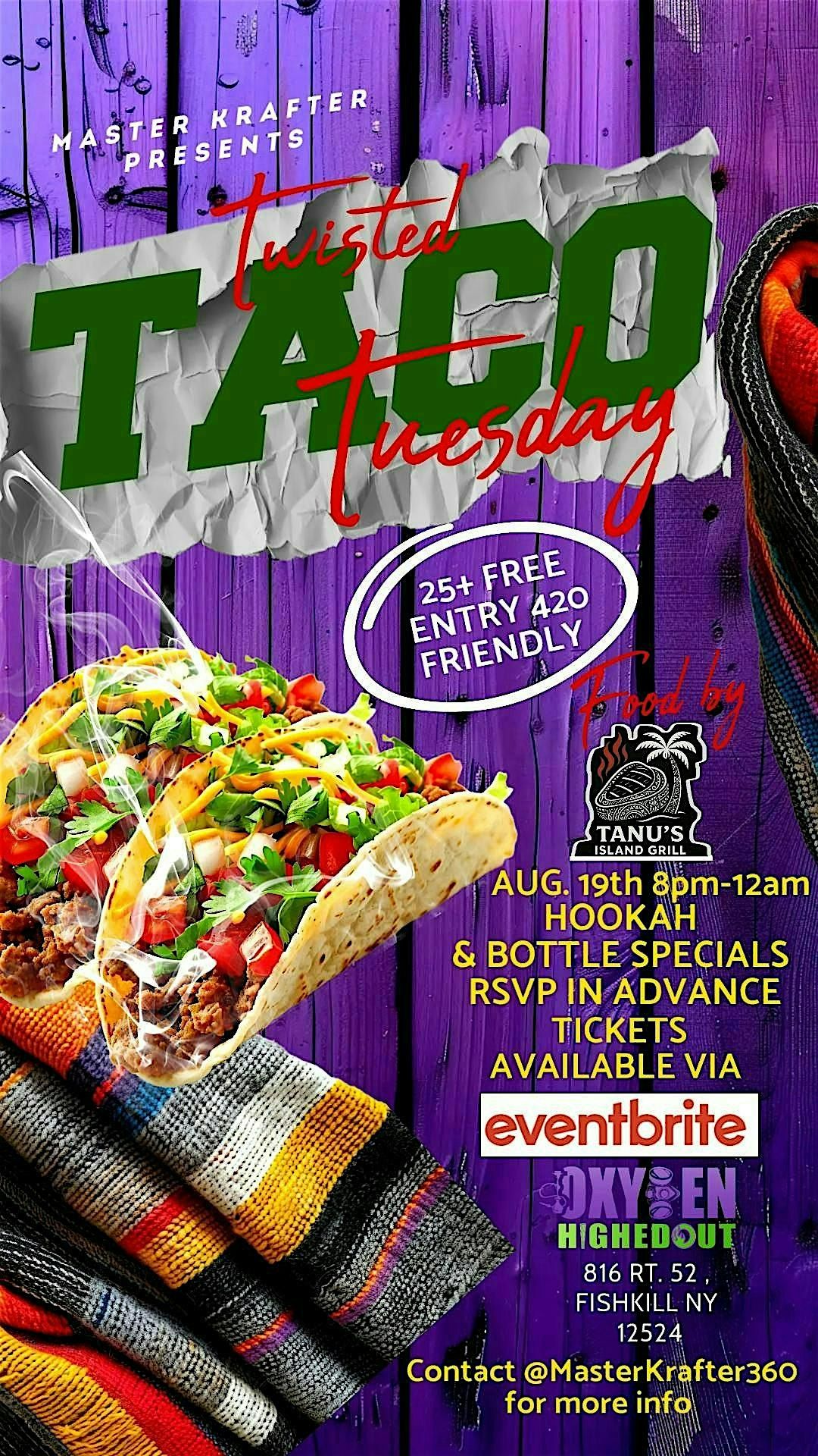 Twisted Taco Tuesday, 19 August | Event in Fishkill | AllEvents