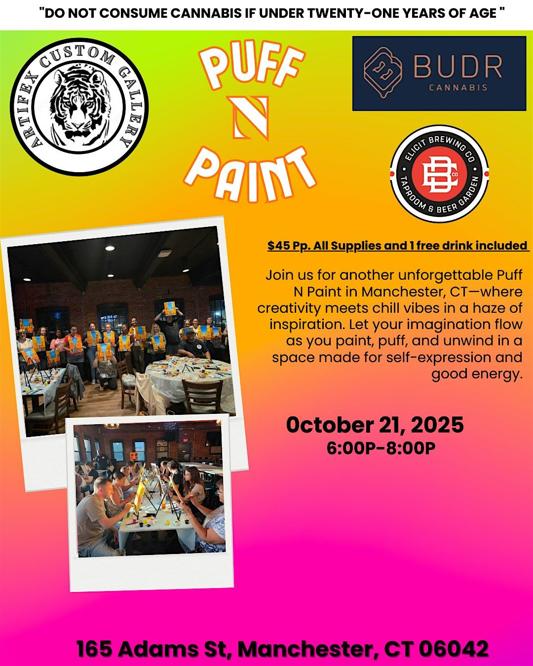 Puff n Paint, 21 October | Event in Manchester | AllEvents