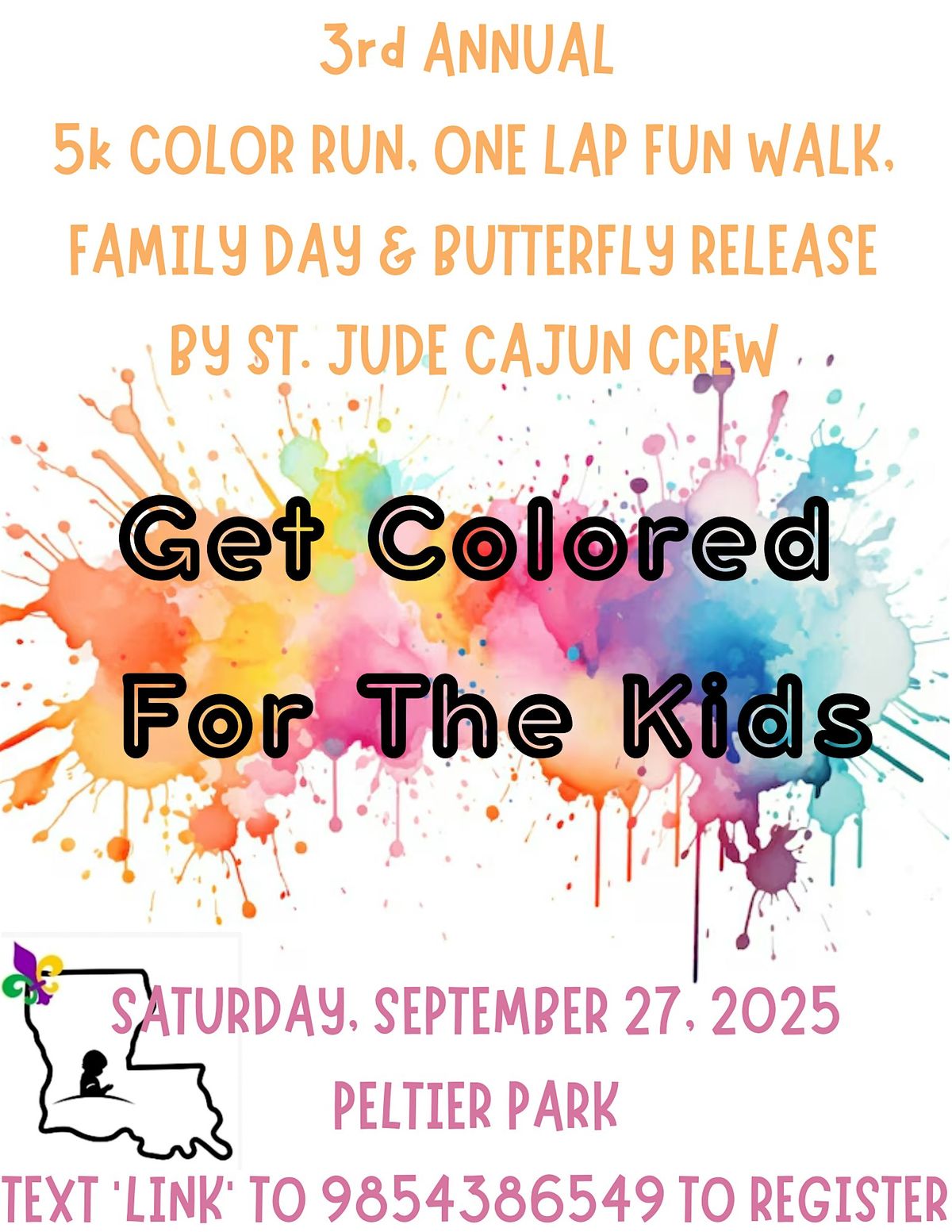 Get Colored For The Kids, 27 September | Event in Thibodaux | AllEvents
