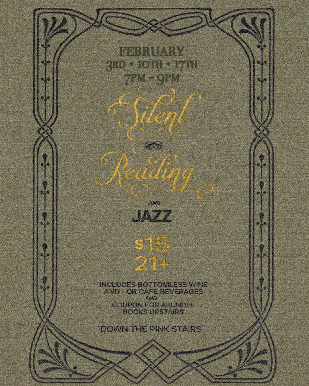 SILENT READING & JAZZ: wine bar & coffee, 10 February | Event in Seattle | AllEvents