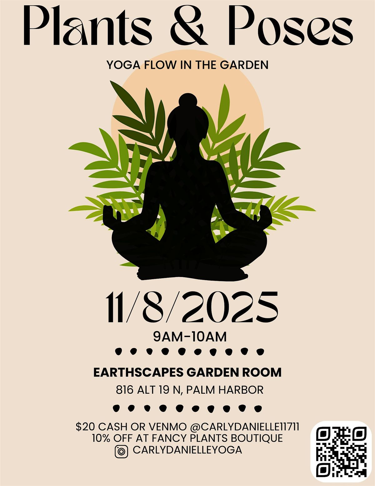 Plants & Poses Yoga Flow - Second Saturday of the Month!, 8 November | Event in Palm Harbor | AllEvents