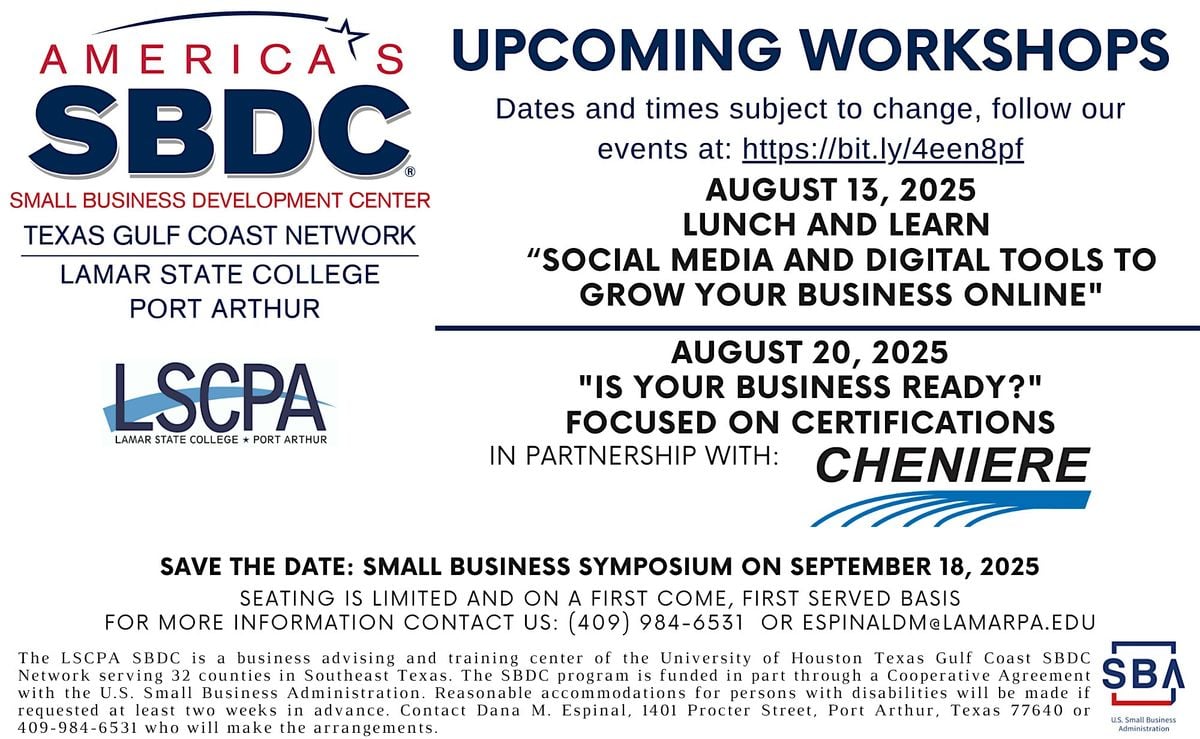 Social Media and Digital Tools to Grow Your Business Online, 13 August | Event in Port Arthur | AllEvents