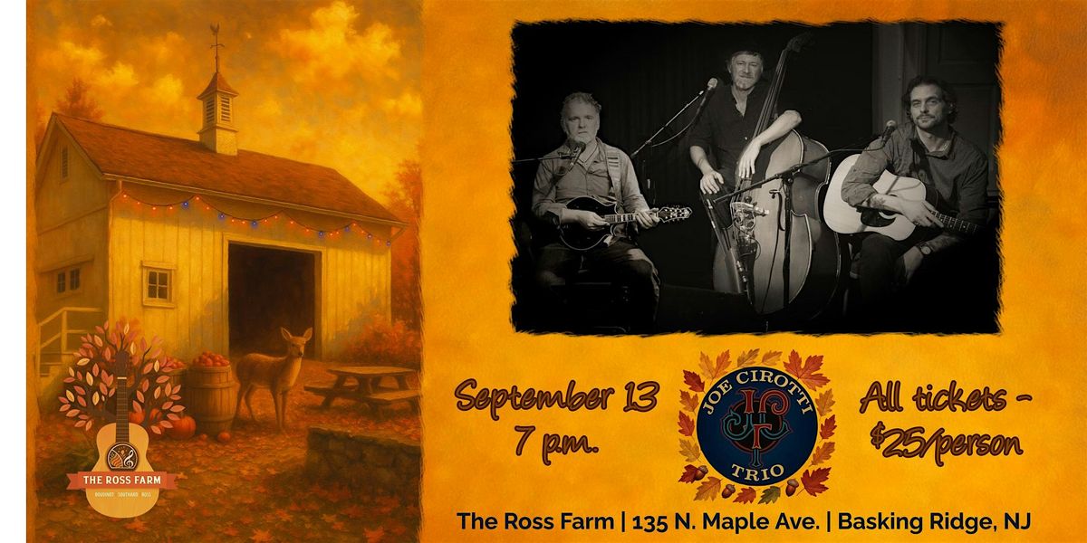 Joe Cirotti Trio: September Saturday Night in the Barn, 13 September | Event in Basking Ridge | AllEvents