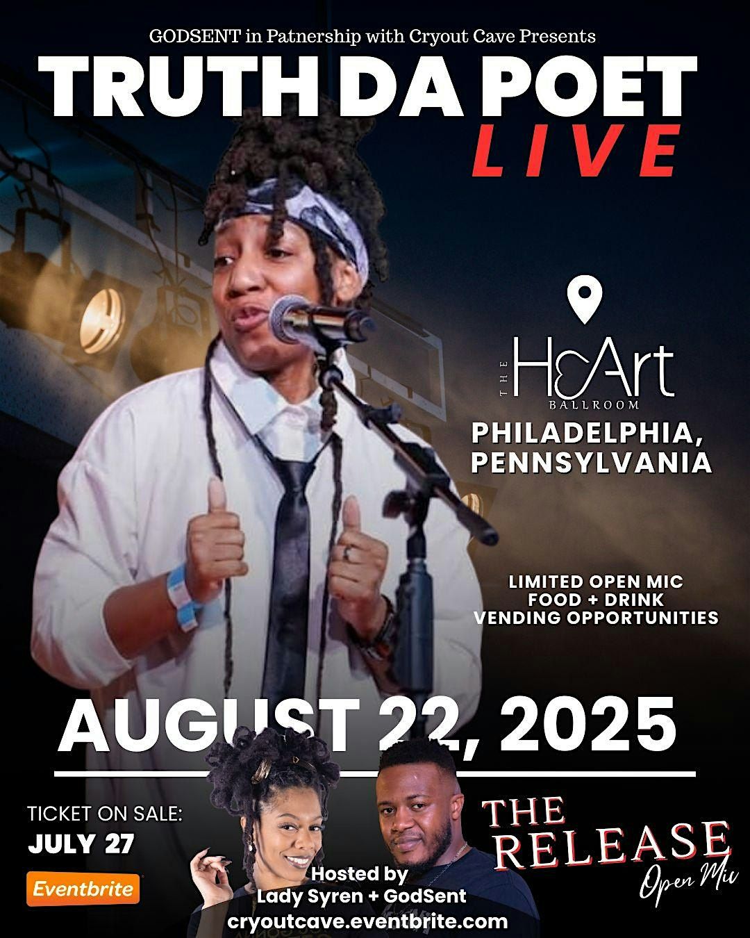 TRUTH DA POET @ The Release Open Mic (Philly), 22 August | Event in Philadelphia | AllEvents