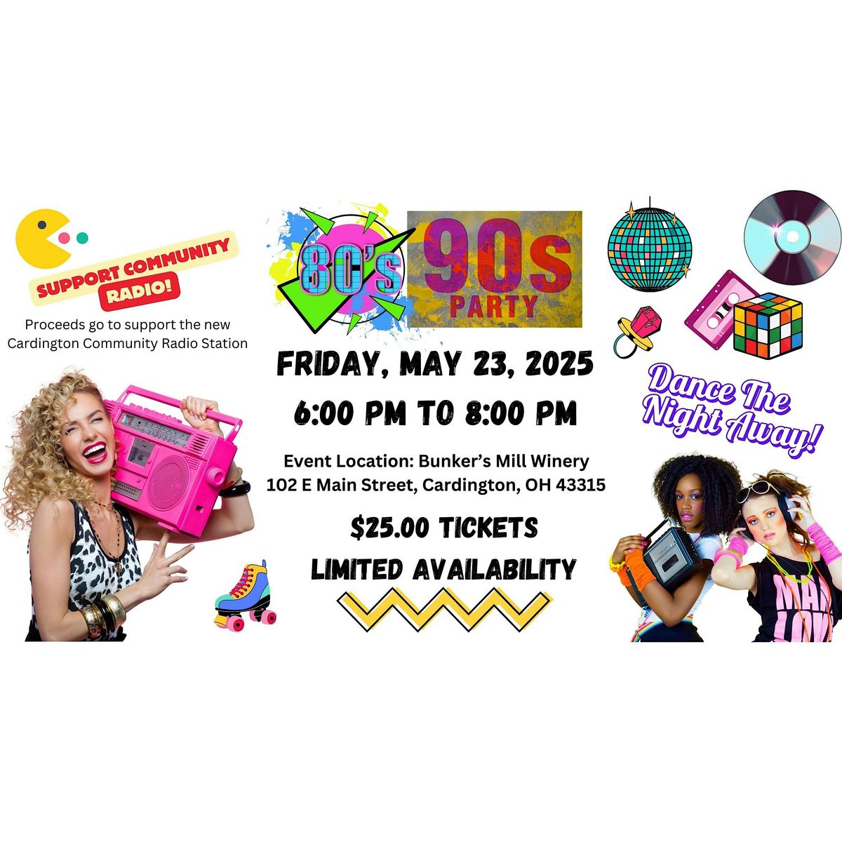Cardington Community Radio Fundraiser - 80's/90's Party, 23 May | Event in Cardington | AllEvents