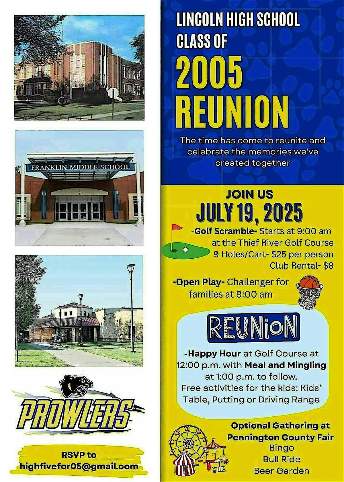 Class of 2005 - 20 year class reunion, 19 July | Event in Thief River Falls | AllEvents