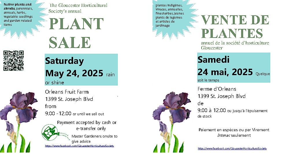 Gloucester Horticultural Society Fundraising Plant Sale, 24 May | Event in Ottawa | AllEvents