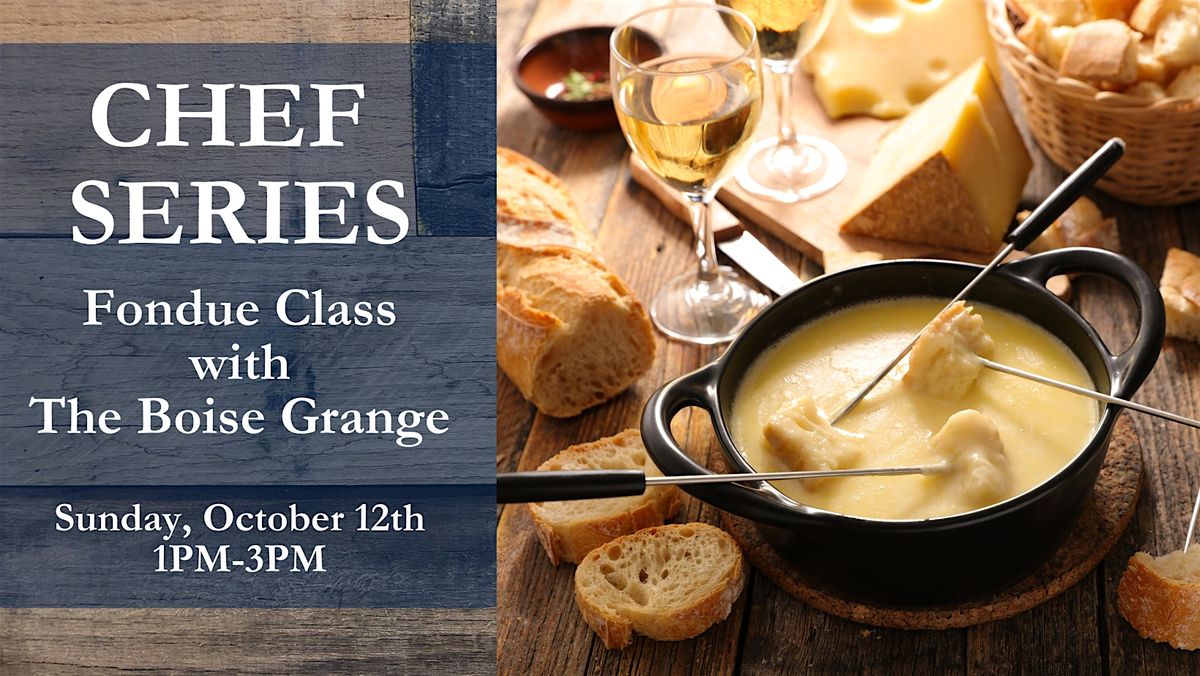 Chef Series: Fondue Class, 12 October | Event in Garden City | AllEvents