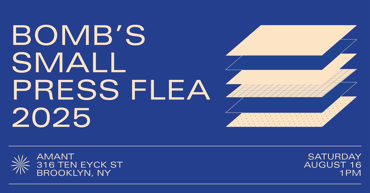 BOMB's Small Press Flea, 16 August | Event in Brooklyn | AllEvents