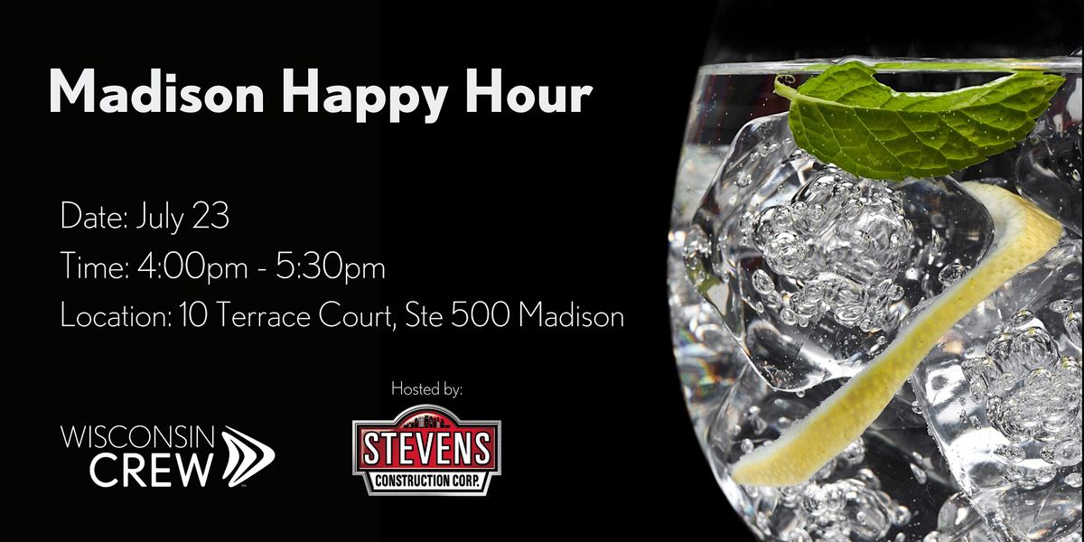 WCREW Madison Happy Hour hosted by Stevens Construction, 23 July | Event in Madison | AllEvents