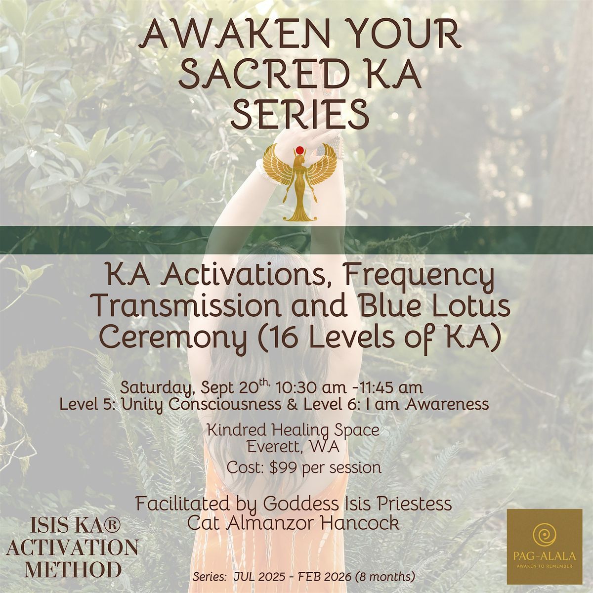 Awaken Your Sacred Ka Series: Unity Consciousness + I Am Awareness, 20 September | Event in Everett | AllEvents