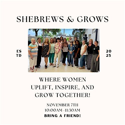 SheBrews & Grows at The Table Coffee Meetup for Women, 7 November | Event in St. Cloud | AllEvents