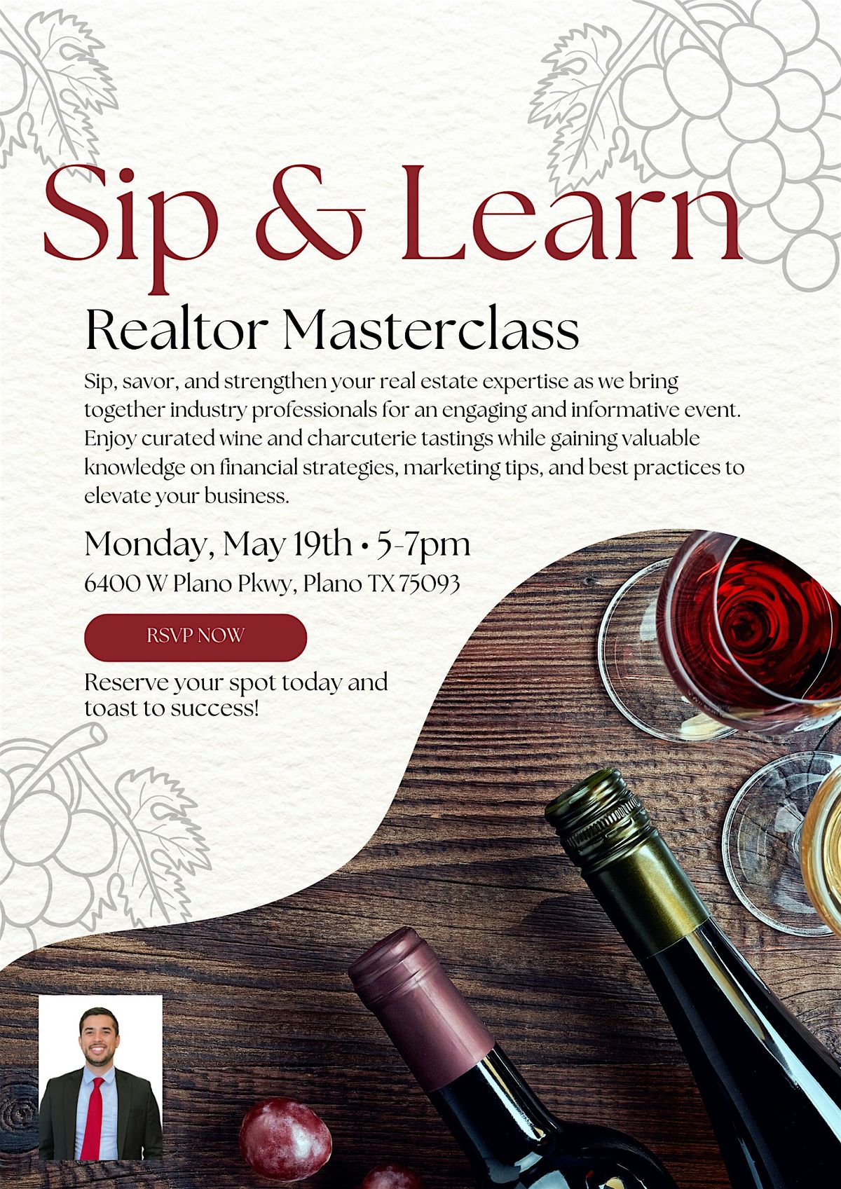 Realtor Wine & Education Hour, 19 May | Event in Plano | AllEvents