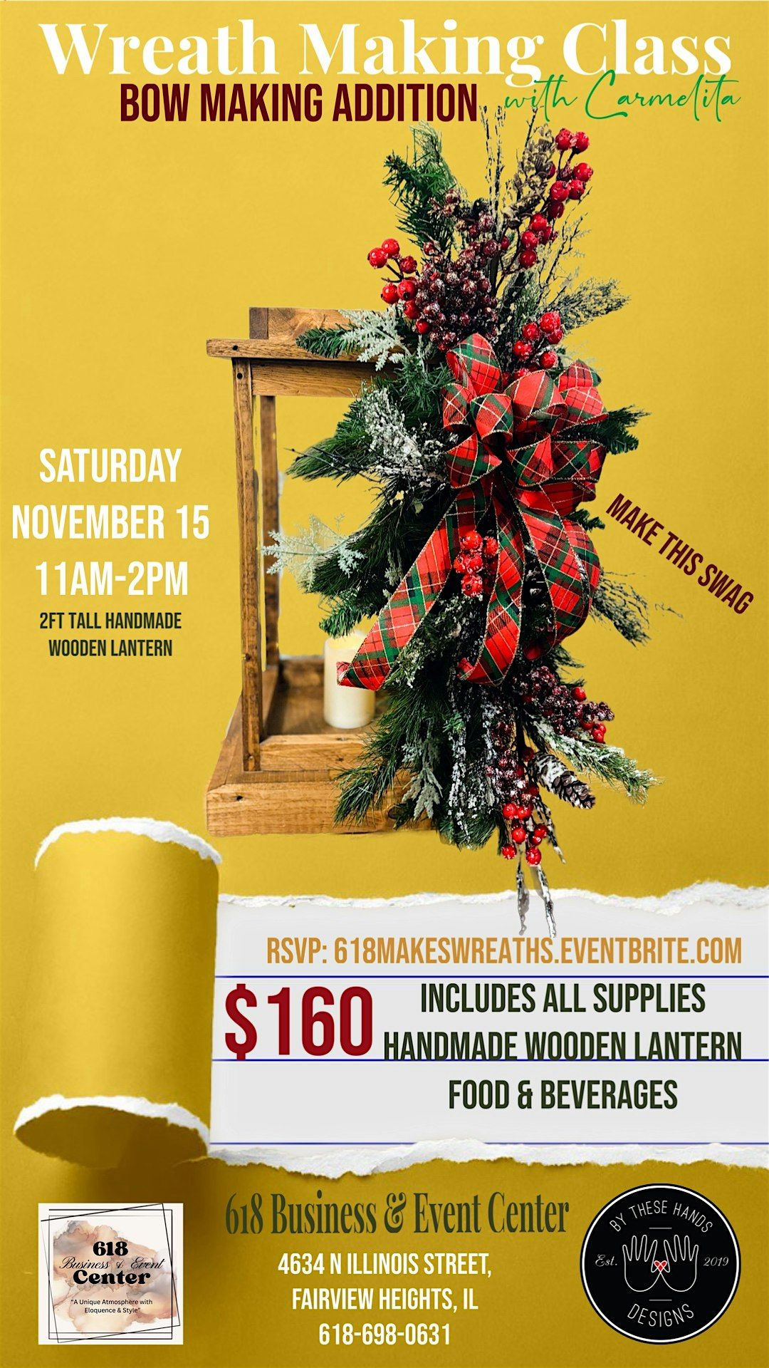 Wreath Making w/Carmelita, 15 November | Event in Fairview Heights | AllEvents