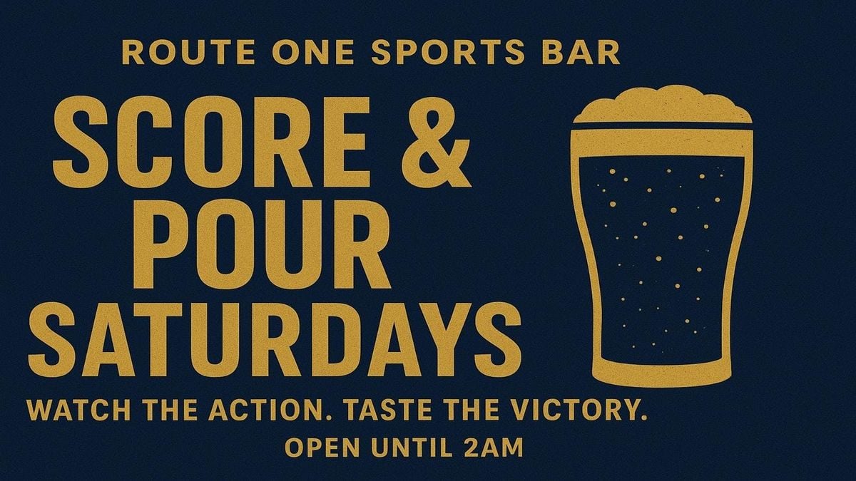 SCORE &amp; POUR SATURDAYS @ ROUTE ONE, 23 August | Event in Nottingham | AllEvents