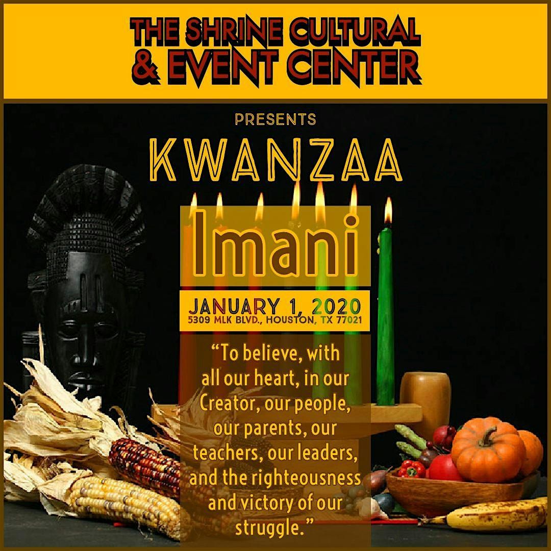 Kwanzaa-Imani Celebration** VENDOR sign up for  January 1, 2026, 1 January | Event in Houston | AllEvents