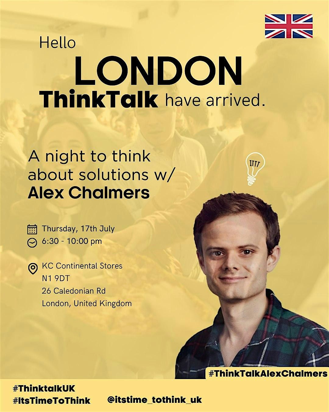 Think Talk - Alex Chalmers, 17 July | Event in London | AllEvents