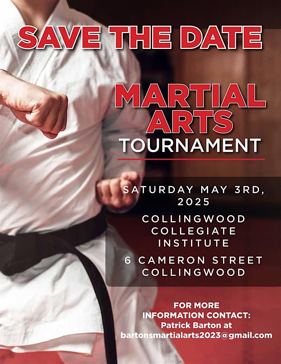 Barton's Martial Arts Tournament, 3 May | Event in Collingwood | AllEvents