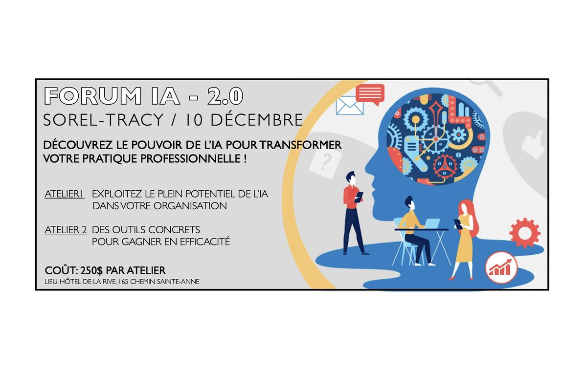 FORUM IA  2.0   -  SOREL-TRACY, 10 December | Event in Sorel-Tracy | AllEvents