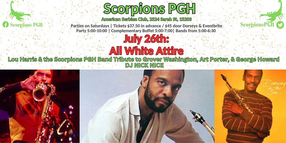 Scorpions PGH All White Party, 26 July | Event in Pittsburgh | AllEvents