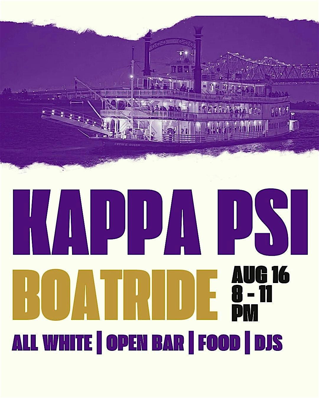 Kappa Psi Boatride 2025, 16 August | Event in Alexandria | AllEvents