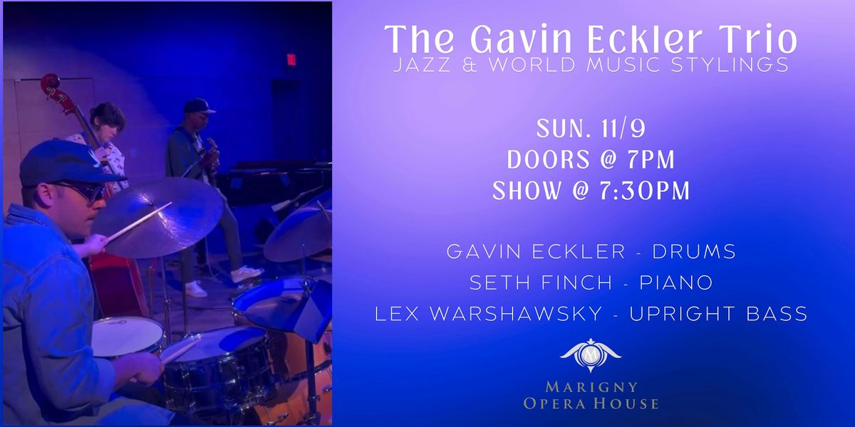 The Gavin Eckler Trio, 9 November | Event in New Orleans | AllEvents
