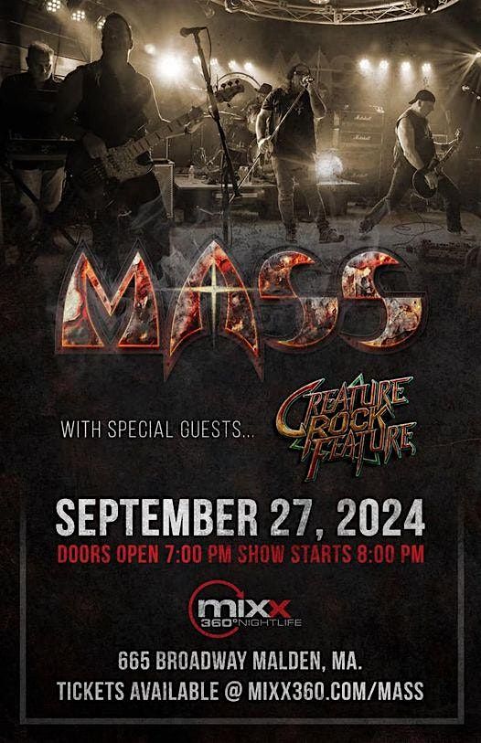 MASS with CREATURE ROCK FEATURE, 26 September | Event in Malden | AllEvents