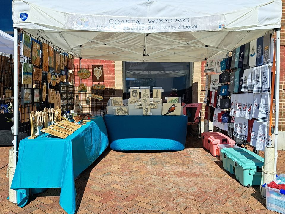 Coastal Wood Art at Orange Beach seafood festival, Orange Beach Seafood